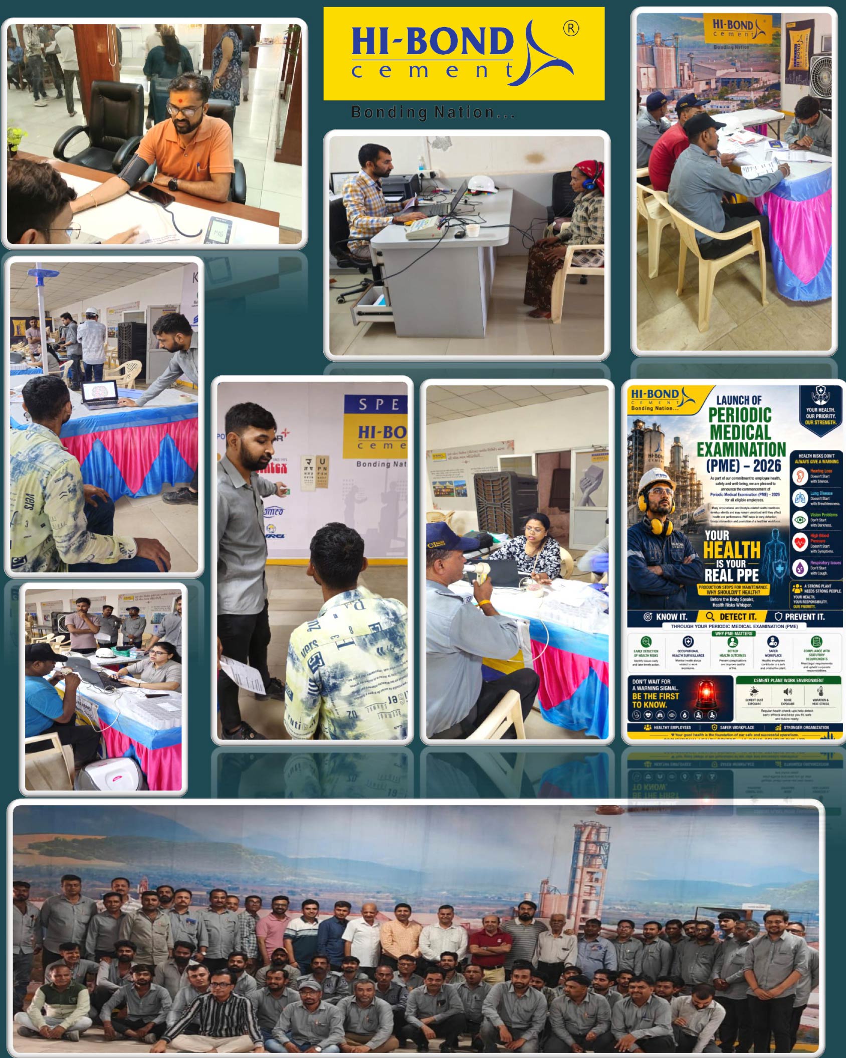 Employee health assessment during Hi-Bond Cement PME 2026